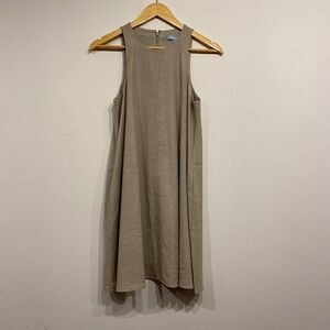 Antonio Melani Beige Linen Blend  Dress Size 2